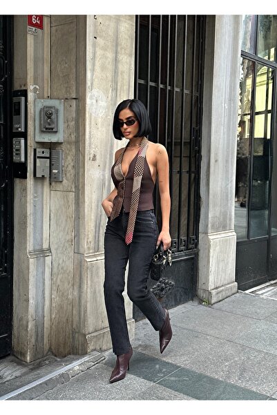 MEECY Women's Jean High Waist Boyfit Stretch Fabric Stretchy Denim Pants