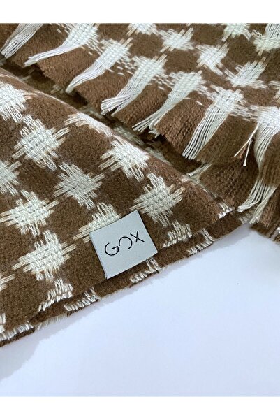 GOX Double Sided Goose Feet Pattern Winter Shawl