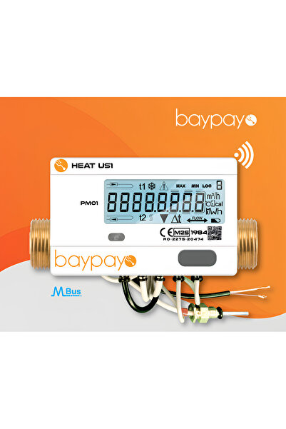 BAYPAYO Ultrasonik Kalorimetre Yüksek Kalite Işıklı US1 Model Kablolu