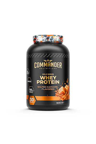 Commander Nutrition Gold Whey Protein Salted Caramel Flavored 900g (30 Servings)