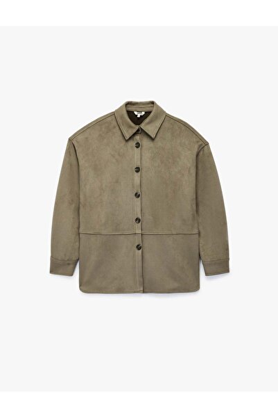 Koton Green Women's Jacket 6Wak20204Ew