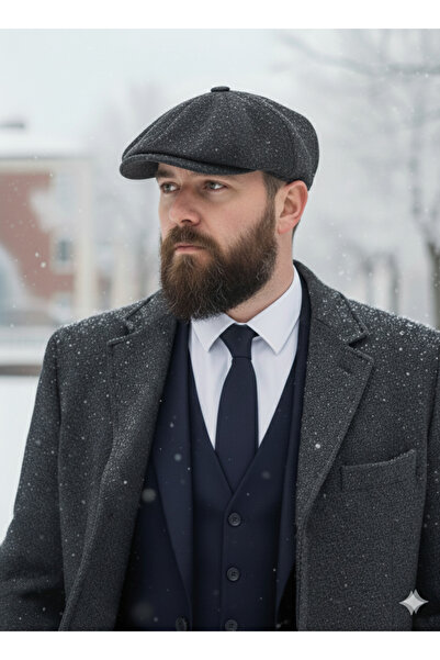 Etoile Studio قبعة صوفية إنجليزية للرجال مكونة من 8 قطع - موديل كلاسيكي وأنيق...