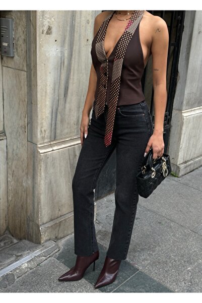 MEECY Women's Jean High Waist Boyfit Stretch Fabric Stretchy Denim Pants