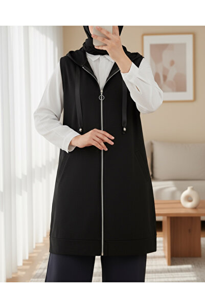 Modamorfo Hooded Combed Cotton Vest