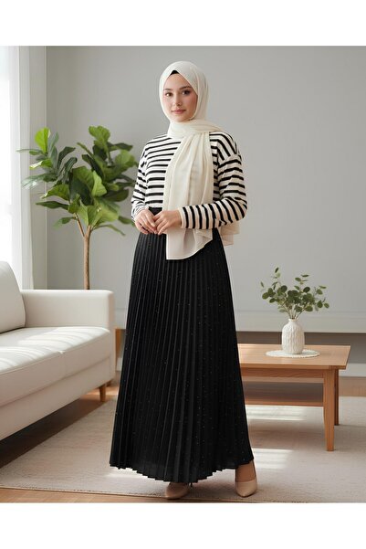 Modamorfo Спідниця з плісированою спідницею - чорна