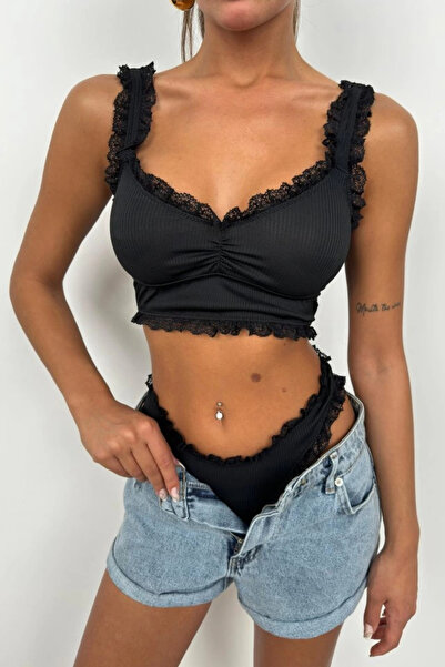 Modayakamoz Lace Detailed Bustier