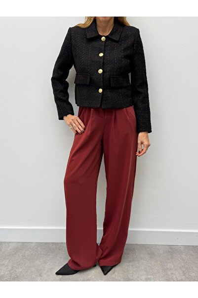 Maldia Shop Дамско сако от туид със златни копчета