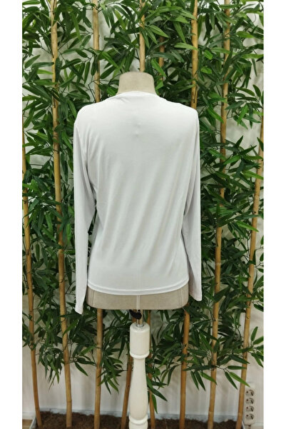 Bijuterria    Women's Long Sleeve Crew Neck Printed Viscose Blouse