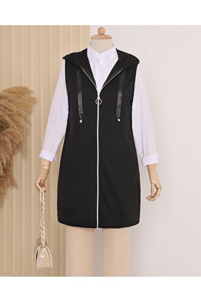 Modamorfo Hooded Combed Cotton Vest