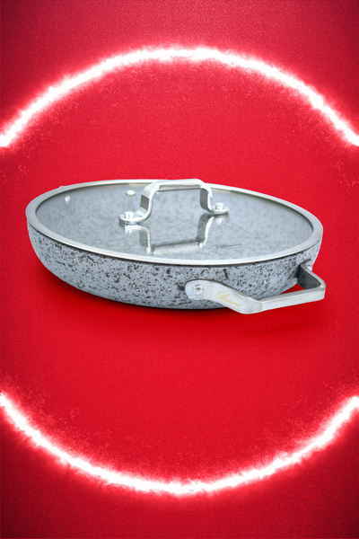 Brioni Stone-Age 24cm Non-Scratch Fireproof Non-Stick Induction Cooker