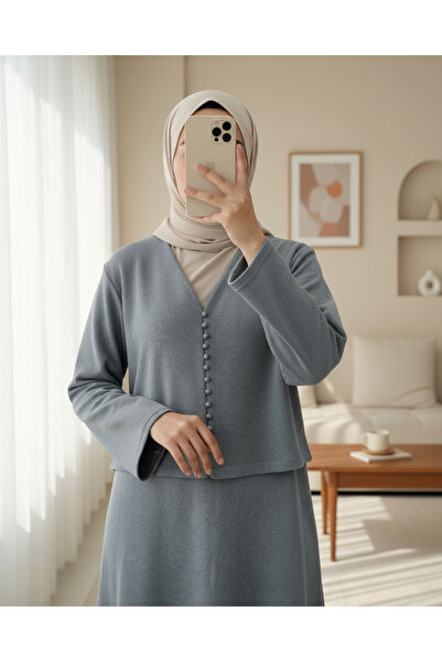 Modamorfo Krop Ceketli Selanik Dress Suit - Gray