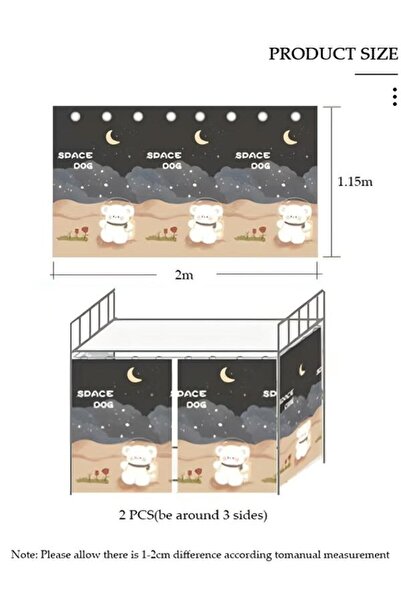 DOMEET Bottom Bunk Bed Curtains Privacy Curtains Breathable Dustproof Single Bed Blackout Curtains Privacy