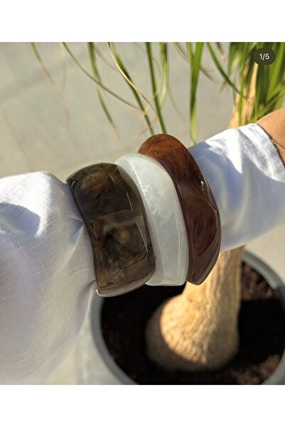 Xui 1 ADET Trend Marka Zra Model Kemik Bileklik-Kadın Kemik Bilezik- Kahve Re...