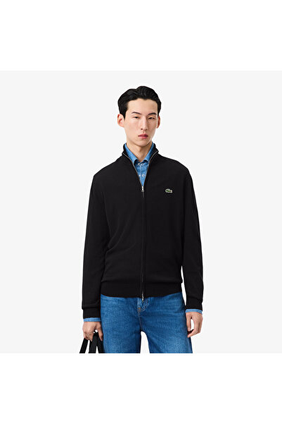 Lacoste Zipped High Neck Cotton Sweater - AH1957-00-031