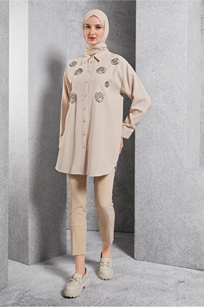 Alvina 45049 Μοντέλο Χάντρες Κεντημένο Μαντίλι