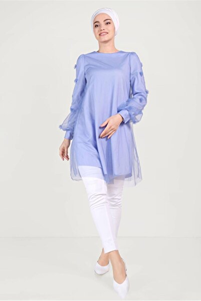 Alvina TRODIMENZIONALNI CVET I T Til DETALJNA TUNIKA 40519