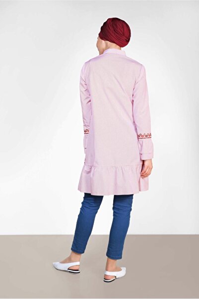 Alvina Square Patterned Embroidered Tunic 4368