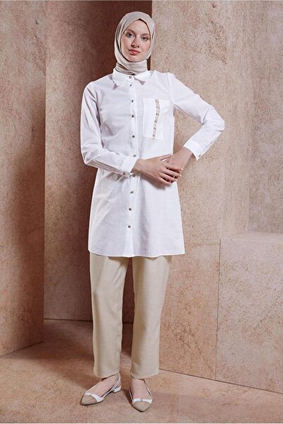 Alvina Βαμβακερό Hijab Tunic - 44487-1