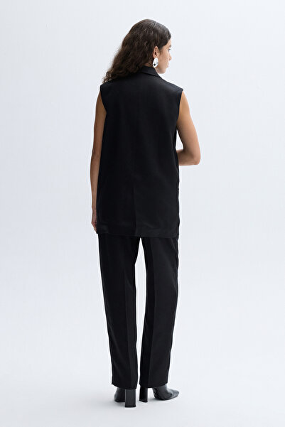 Mudo Oversized Long Double-Breasted Vest