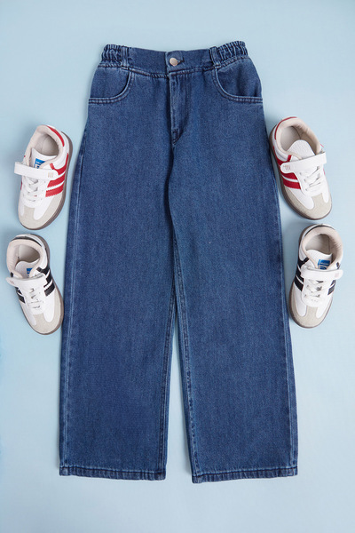 Fulla Moda Elastic Waist Girl's Palazzo Trousers