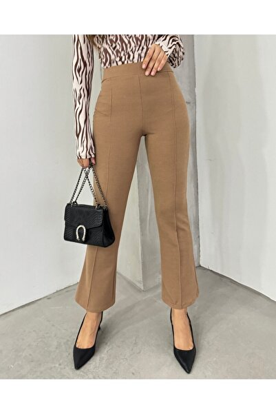 Modamorfo Ισπανικό παντελόνι ελαστικό ύφασμα με ελαστική μέση - βιζόν