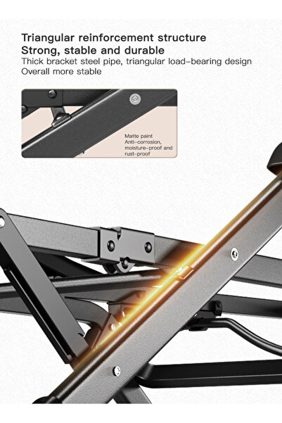 sharpdo Comfy Folding Reclining Lounge Chair with Removable Cushion 178x72x25cm