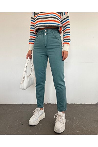 Modamorfo High Waist Jeans with Elastic Waist