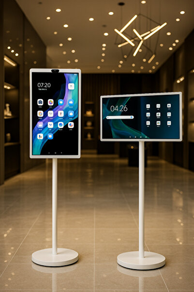 Grand City Media شاشة لمس محمولة | مقاس 32 بوصة