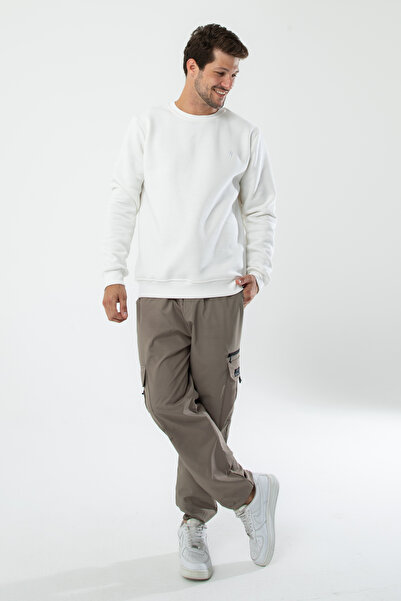 a02teks Men's Organic Fabric Soft Regular Fit Round Neck Sweatshirt