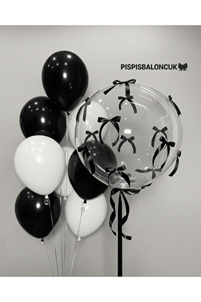 PISPISBALONCUK kurdeleli Balon Seti kurdeleli Bobo coquette doğum günü partisi babyshower bekarlığa veda cinsiyet