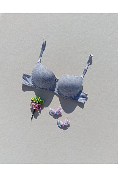 siyalife Бюстгальтер Push Up з наповнювачем, сірий, мікро