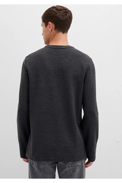 Mavi 064622 Μακρυμάνικο μπλουζάκι με υφή Ανδρικό μπλουζάκι SMOKED