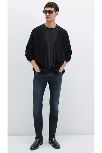 Mavi 0042287868 Jake Lux Μαύρο Μυστηριώδες Vintage Σκούρο Τζιν Παντελόνι Ανδρικό Τζιν Παντελόνι ΣΚΟΥΡΟ ΜΠΛΕ