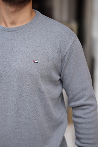 comstar Men's crew neck cotton knit sweater