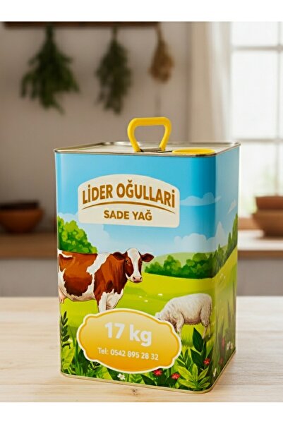 LiderErgene Lider Oğulları Sade İnek Yağı 17 KG