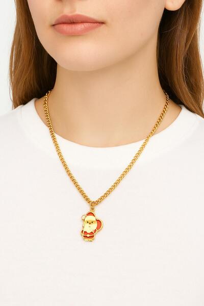 New Obsessions قلادة عيد الميلاد سانتا كلوز سحر قلادة متدلية