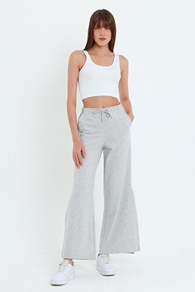 ESPİNA Women's Pocket Slit Sweatpants Trousers