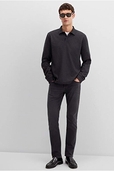 Mavi 0613041-80024 Long Sleeve Interlock T-Shirt Men's T-Shirt Gray