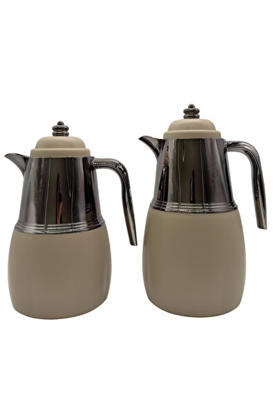 ALQANNAS 2 Piece Thermos Set for Tea & Coffee | 1L & 0.7L | 2-Year Heat Reten...
