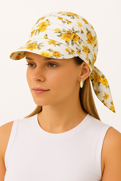 ZERAMİNE Pălărie cu boruri pentru femei – Model bandană cu legătură la spate,...