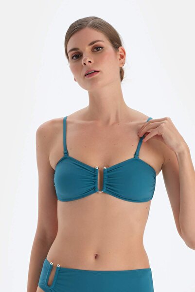 Dagi Μπλε στράπλες μπικίνι πετρελαίου