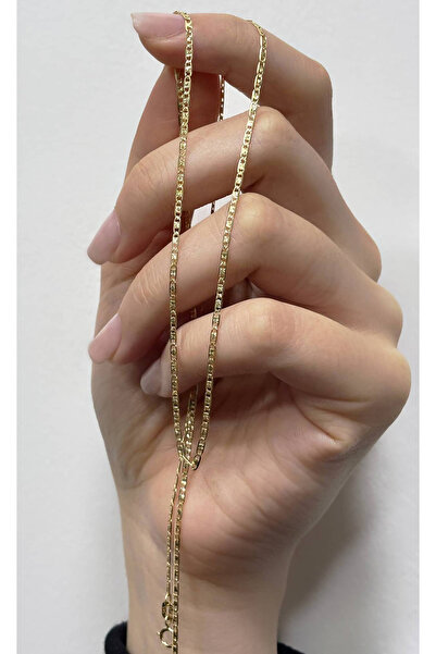 DİAMİNE PIRLANTA 14 Ayar Altın Kalın Erkek Valentine Kolye