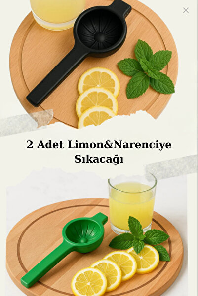 hemlife 2-Piece Metal Stainless Lemon Squeezer, Citrus Juicer Patterned Orang...