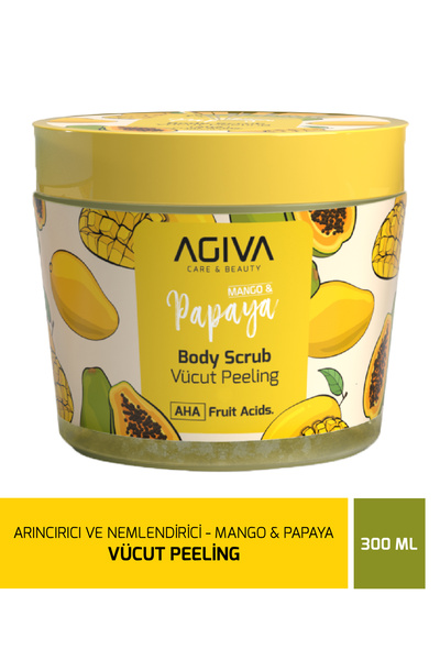 Agiva Care&Beauty Mango&Papaya Arındırıcı ve Nemlendirici Vücut Peeling