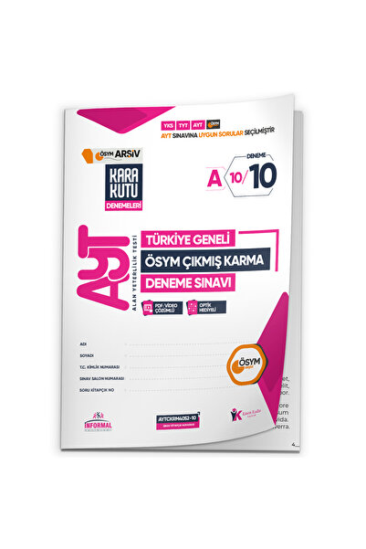 KARA KUTU YAYIN 2026 AYT ÖSYM Tüm Arşivi Karma Kara Kutu Çıkmış Soru Türkiye ...