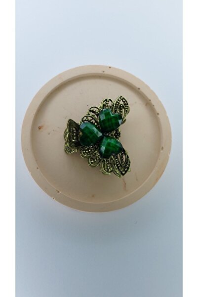Women's Metal Latch Buckle Vintage Heart Medium Hairpin