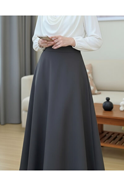 Modamorfo Bol Kiloş Sukuba Puff Skirt - Smoked
