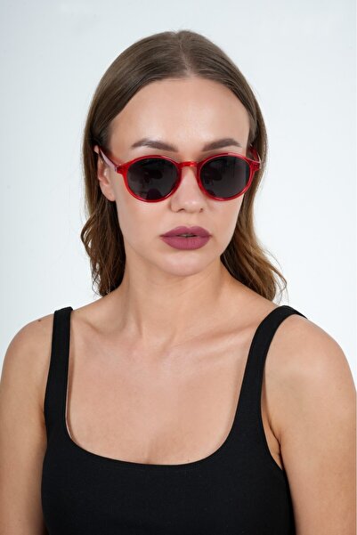 Olivier Philippe Olivier Philippe Sunglasses with Red Round Frame