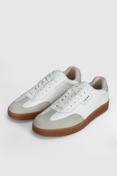 Lufian Brıan Men's Leather Shoes White