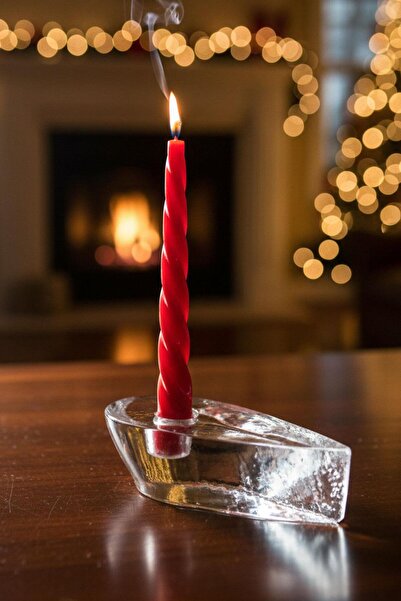 Paşabahçe El İmalatı Sandy Lane Kristal Mumluk 1 Adet 25143